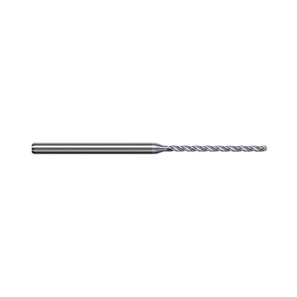0.600 mm Drill dia. x 10mm Flute Length Carbide HP Drill for Aluminum Alloys, 3 Flutes, TiB2 Coated